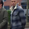 Ash Brassic S07 Aaron Heffernan Grey Sherpa Trucker Jacket On Sale