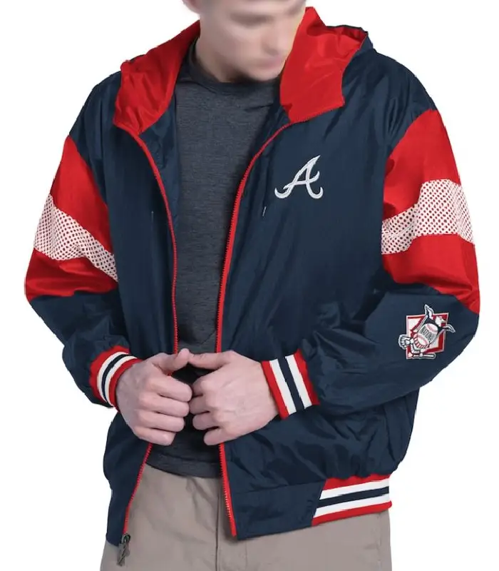 Atlanta Braves Legacy Lightweight Hooded Jacket For Sale