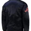 Atlanta Braves Wordmark Navy Blue Jacket