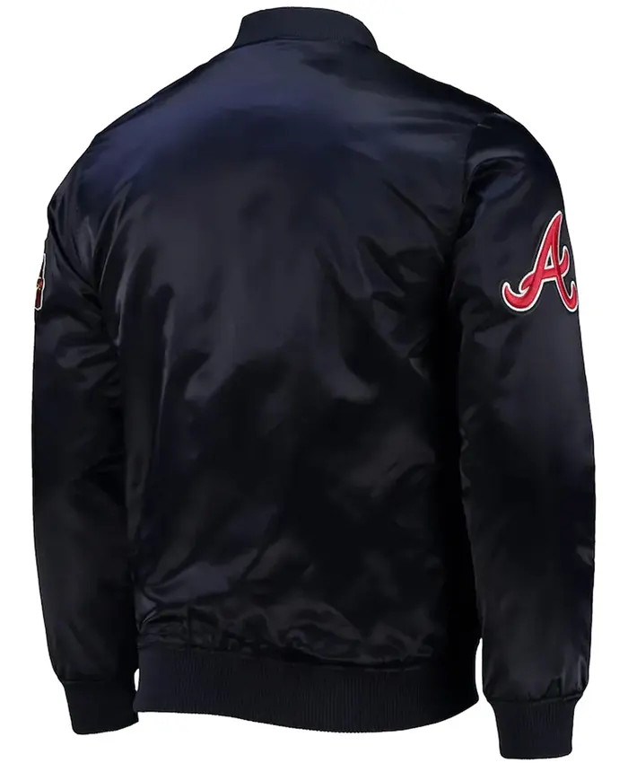 Atlanta Braves Wordmark Navy Blue Jacket