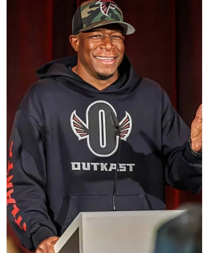 Atlanta Falcons 2025 Raheem Morris OUTKAST Black Pullover Hoodie