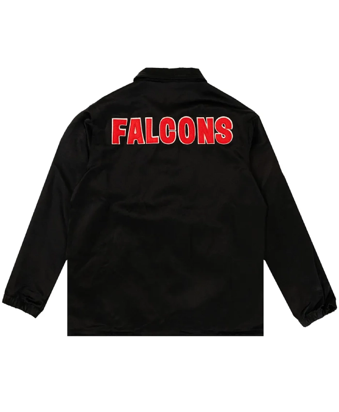 Atlanta Falcons Black Satin Windbreaker Jacket