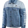 Atlanta Falcons Full Button Two Tone Denim Jacket