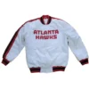 Atlanta Hawks Classic White Varsity Jacket
