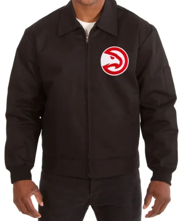 Atlanta Hawks Cotton Workwear Bomber Jacket