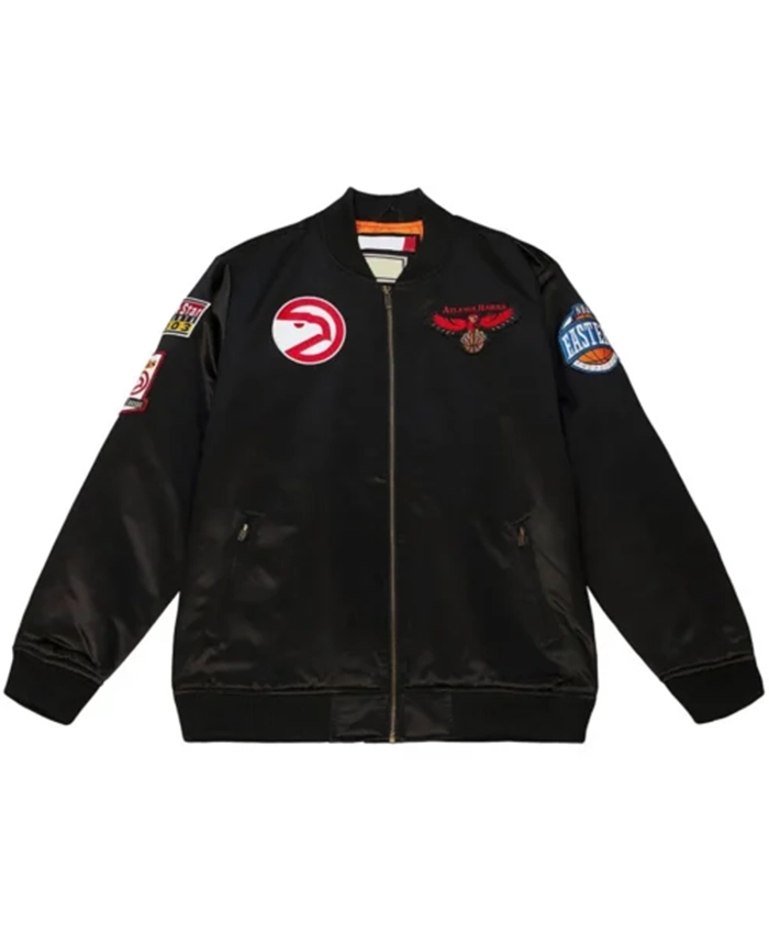 Atlanta Hawks Flight Black Bomber Jacket