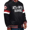 Atlanta Hawks Home Game Black Varsity Jacket