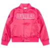 Atlanta Hawks Triple Pink Varsity Jacket