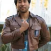 Attack On Titan Scouting Legion Brown Leather Jacket For Men And Women