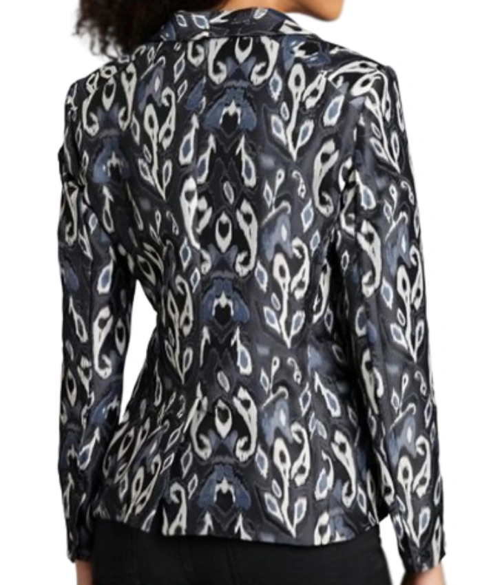 Audra Charles The Young And The Restless 2025 Ikat Print Blazer