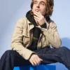 Austin Abrams The Starling Girl 2023 Ben Taylor Beige Cotton Jacket