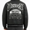 Avirex Goth Black Leather Jacket Men