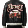 Avirex Two-Tone Goth Leather Jacket Men