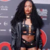 Ayra Starr Global Citizen Festival 2025 Leather Jacket