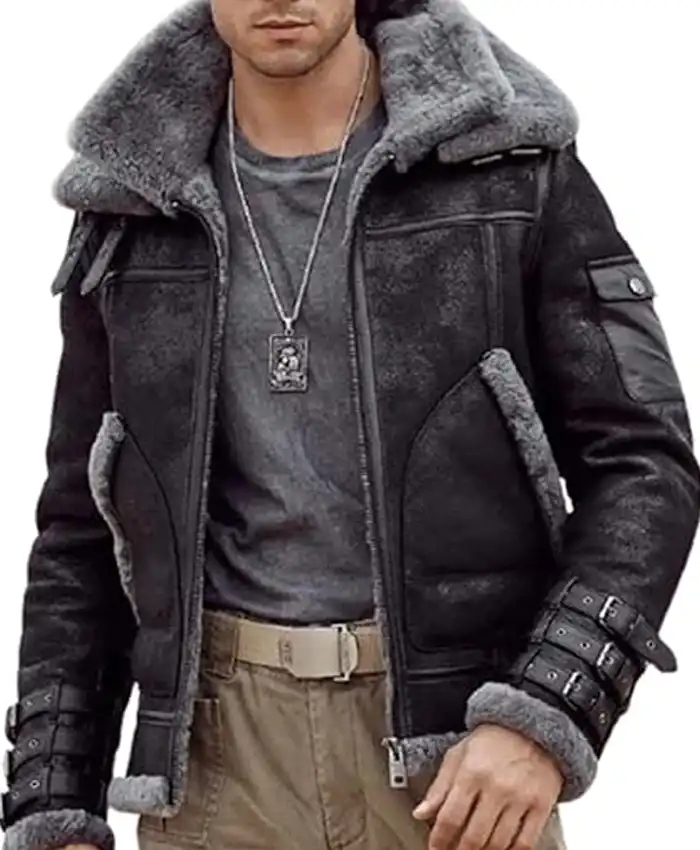 B 3 Aviator Flying Pilot Leather Jacket