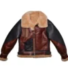 B 3 Aviator RAF Reddish Shearling Fur Jacket