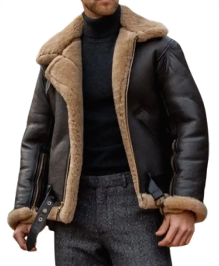 B 3 Aviator Raf Shearling Sheepskin Flying Jacket