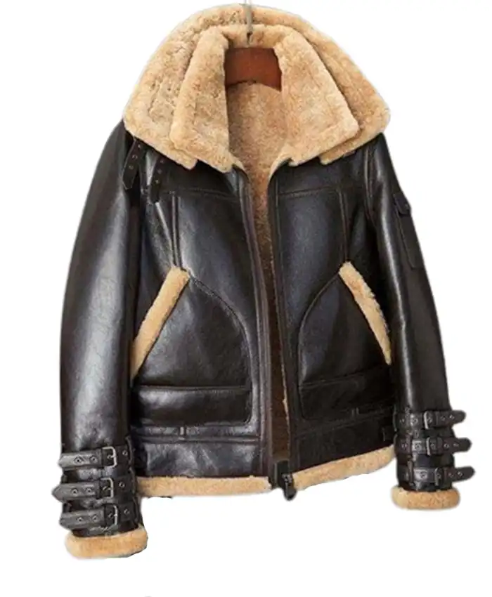 B 3 Aviator Shearling Sheepskin Flying Jacket