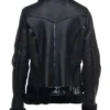 B 3 Tashas Black Sheepskin Leather Shearling Fur Jacket For Men And Women