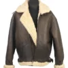 B3 Memphis Belle Sheepskin Flying Black And Ivory Jacket