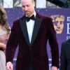 BAFTA Film Awards 2026 Prince Of Wales William Arthur Maroon Velvet Blazer