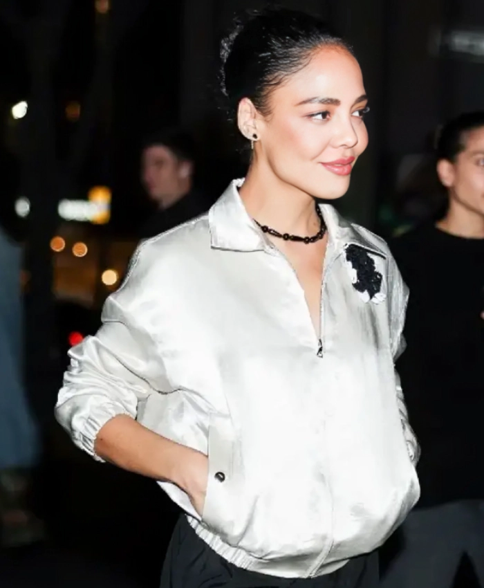 BAFTA Screening 2025 Tessa Thompson Hedda Silver Jacket