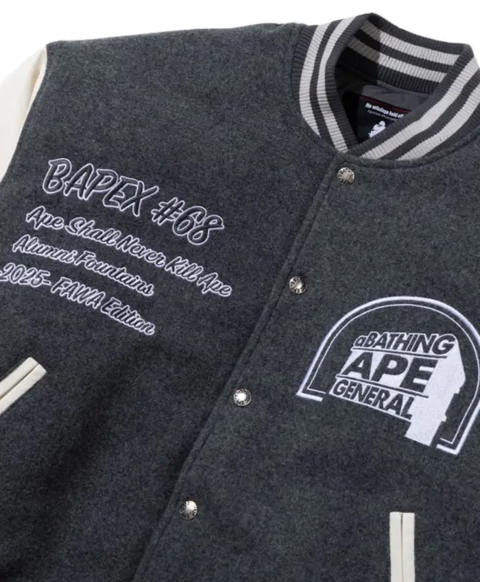 BAPE x Kazuki Kuraishi Varsity Jacket - Image 4