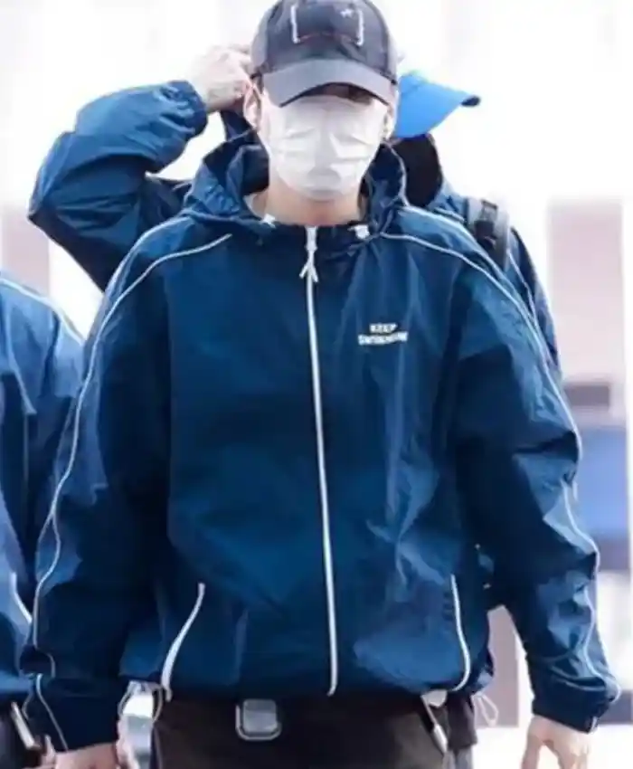 BTS Keep Swimming Jacket In Blue Color