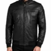 BTS RM World Tour Arirang Black Leather Jacket Mens