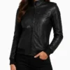 BTS RM World Tour Arirang Black Leather Jacket Womens