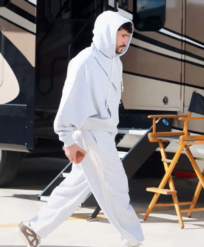 Bad Bunny x Adidas Grey Tracksuit - Image 2