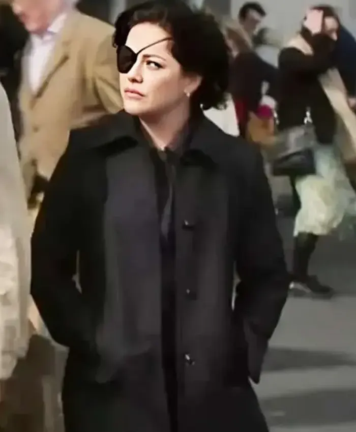 Bad Sisters S02 Bibi Garvey Black Wool Coat