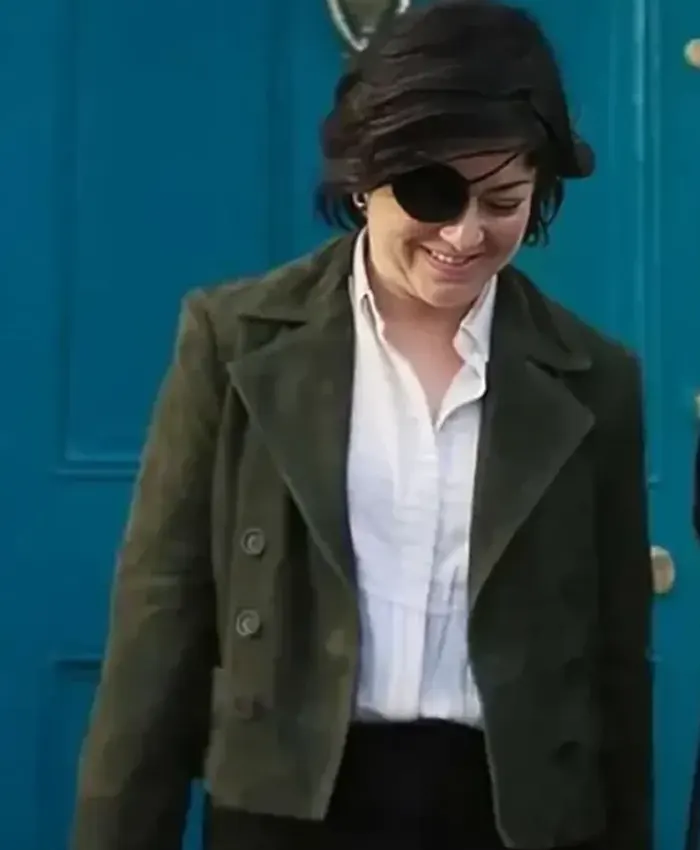Bad Sisters S02 Bibi Garvey Green Leather Jacket
