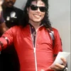 Bad World Tour 1987 Michael Jackson Red Satin Jacket