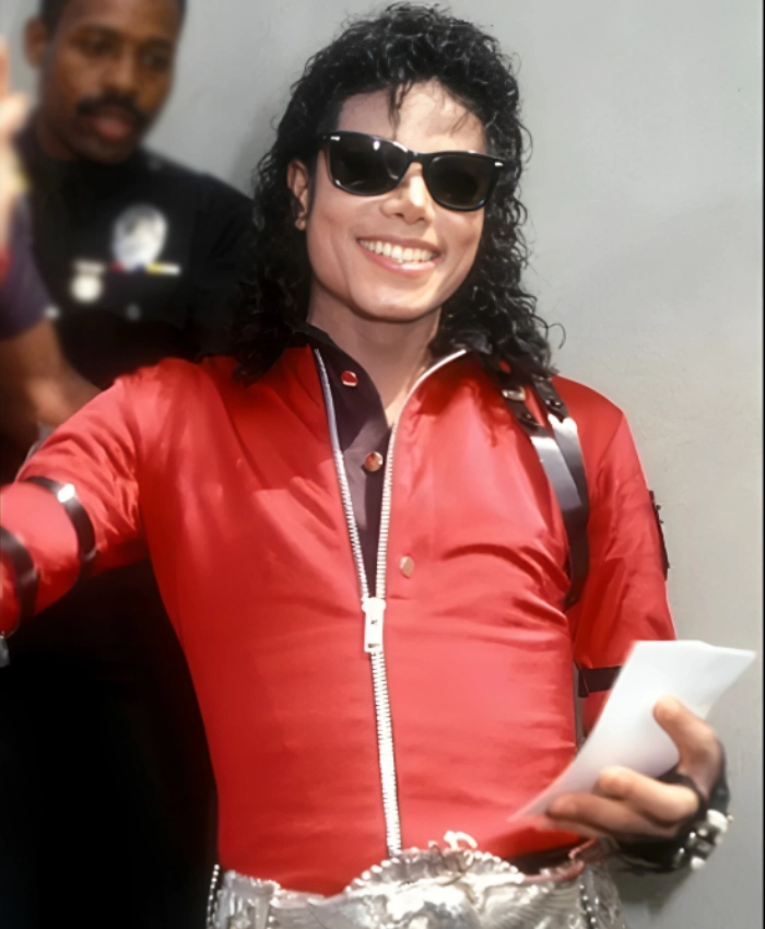 Bad World Tour 1987 Michael Jackson Red Satin Jacket