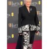 Bafta Film Awards 2026 Glenn Close Floral Black Wool Coat