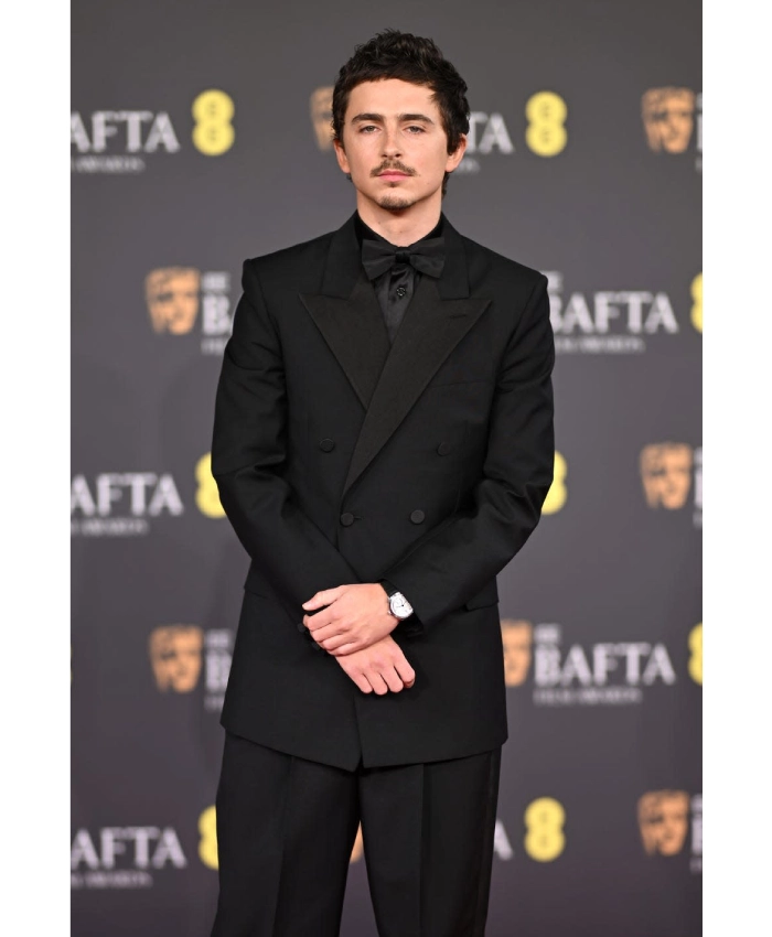 Bafta Film Awards 2026 Timothee Chalamet Black Suit For Men