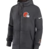 Bailey Zappe Cleveland Browns Nike Primetime Club Full Zip Hoodie