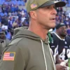 Baltimore Ravens 2025 John Harbaugh Salute To Service Green Hoodie