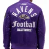 Baltimore Ravens Purple Satin Jacket Men