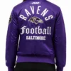 Baltimore Ravens Purple Satin Jacket Women