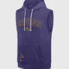 Baltimore Ravens Sideline Sleeveless Purple Hoodie