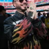 Balvin X Nike Air Jordan Super Bowl Leather Jacket