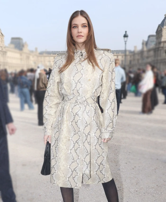 Barbara Palvin FW 2026 Printed Coat - Image 2
