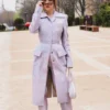 Barbara Palvin Paris Fashion Week Wool Coat