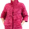 Barbara Persian Lamb Hot Pink Jacket