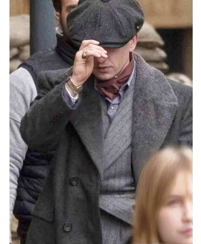 Alternative view of Barry Keoghan Peaky Blinders The Immortal Man Grey Coat
