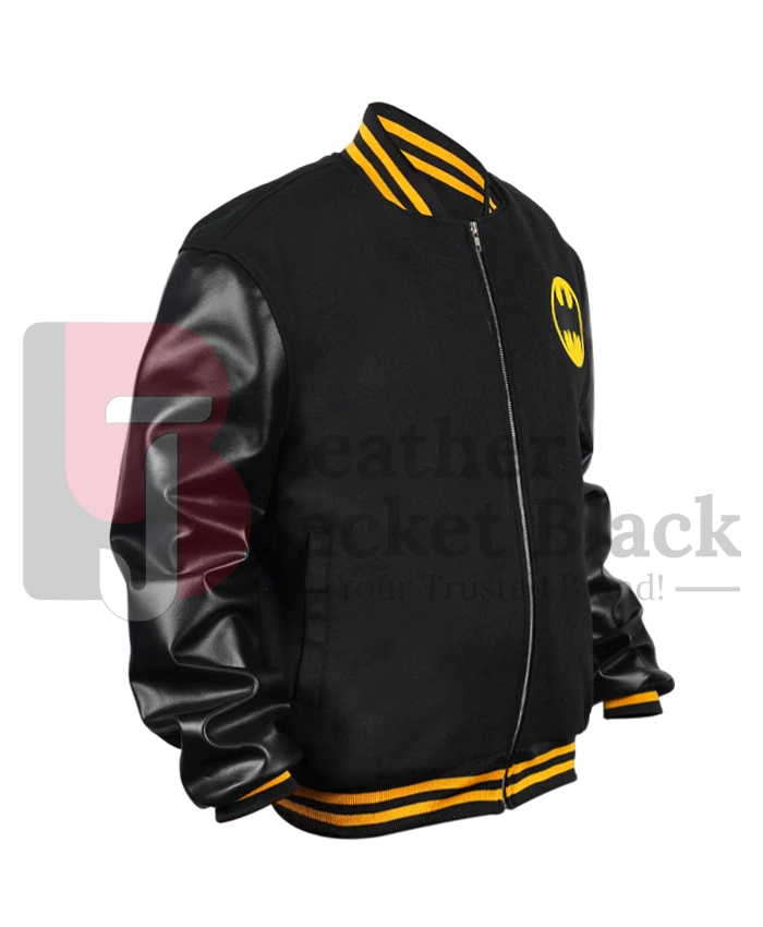 Batman Bomber Black Printed Jacket For Men Women