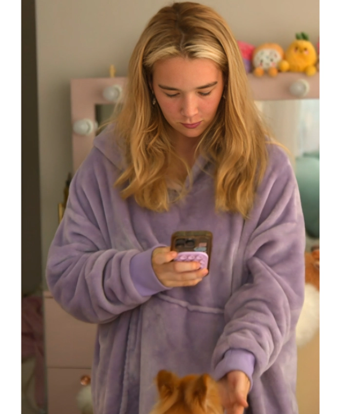 Baylen Out Loud S2 Baylen Dupree Purple Blanket Hoodie