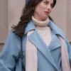 Believe In Christmas Meghan Ory Blue Wool Coat